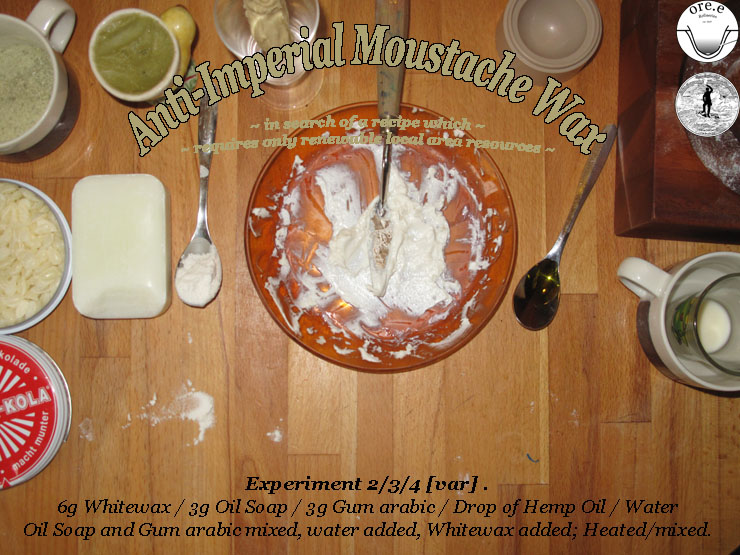 Anti-Imperial Moustache Wax Experiment 234
                        (var)