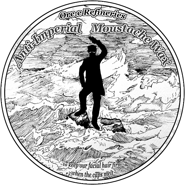 Anti-Imperial Moustache Wax LOGO
                            (round)